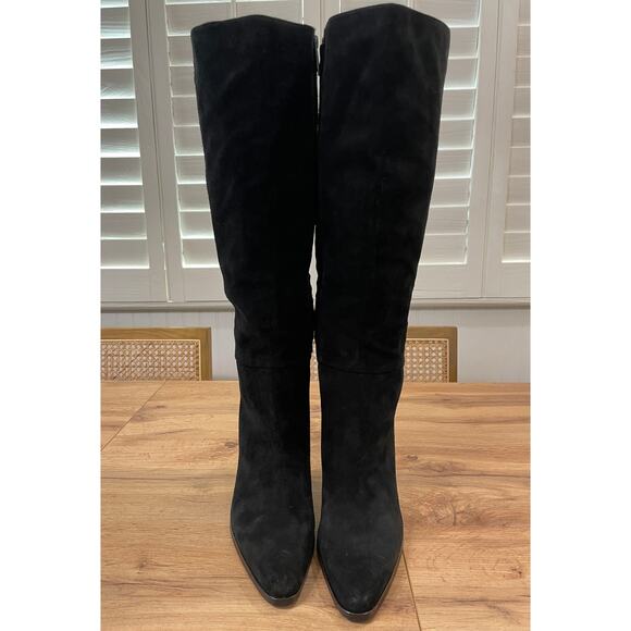 Sam Edelman Womens Annabel Black Suede Knee High Boot Size 9 NWOB Leather Lining - Picture 5 of 13